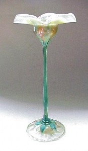 Outstanding Tiffany Favrile flowerform vase