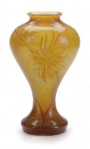 Gallé fire-polished vase, Christie's lot 25, March 16, 2010.