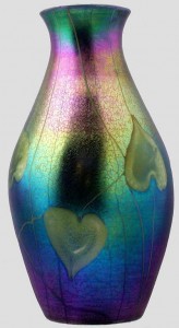 Wonderful Tiffany Favrile 12 inch decorated vase