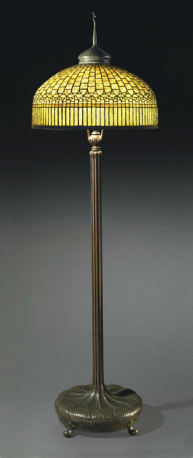 I'll have this wonderful Tiffany Studios Curtain Border floor lamp in my booth