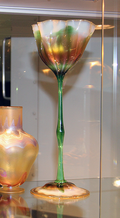 Wonderful Tiffany floriform vase, sold after the Baltimore show