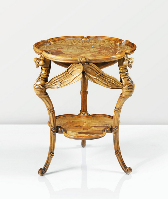 A fine Gallé Dragonfly table, Sotheby's lot #41