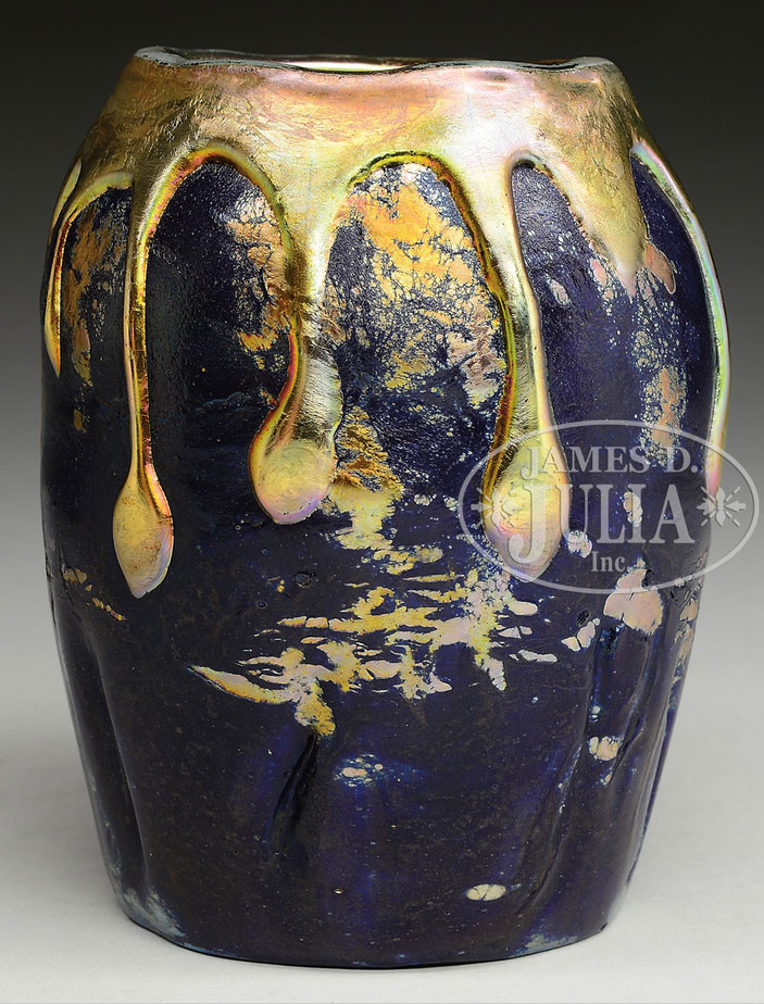 Tiffany Favrile Lava vase, Julia's lot #2462
