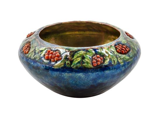 Tiffany & Co. enameled bowl, Hindman lot # 390