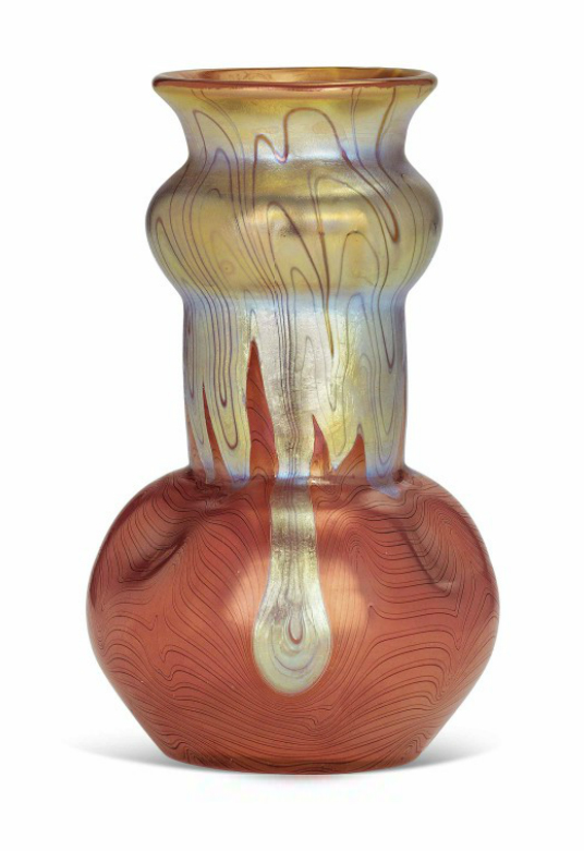 Loetz drip-decorated vase, Christie's lot #318