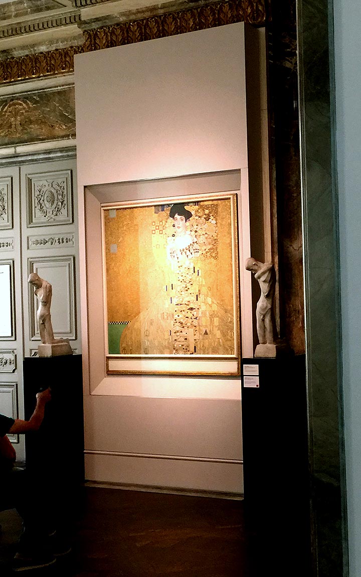 Visit the Neue Galerie in New York City to see Gustav Klimt's Portrait of  Adele Bloch-Bauer